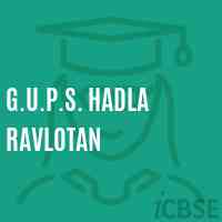 G.U.P.S. Hadla Ravlotan Middle School Logo
