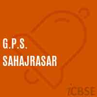 G.P.S. Sahajrasar Primary School Logo