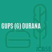 Gups (G) Durana Middle School Logo