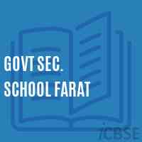 Govt Sec. School Farat Logo