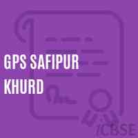 Gps Safipur Khurd Primary School Logo