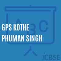 Gps Kothe Phuman Singh Primary School Logo