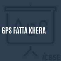 Gps Fatta Khera Primary School Logo