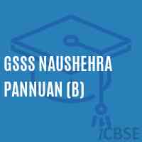 Gsss Naushehra Pannuan (B) High School Logo