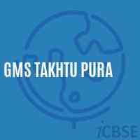 Gms Takhtu Pura Middle School Logo