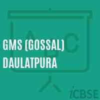 Gms (Gossal) Daulatpura Middle School Logo
