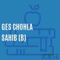 Ges Chohla Sahib (B) Primary School Logo