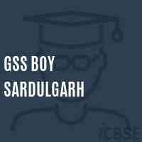 Gss Boy Sardulgarh High School Logo