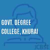 Govt. Degree College, Khurai Logo