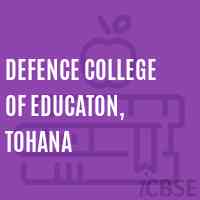 Defence College of Educaton, Tohana Logo