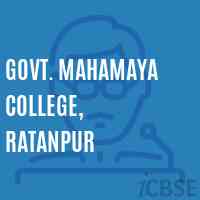 Govt. Mahamaya College, Ratanpur Logo