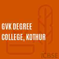 GVK Degree College, Kothur Logo