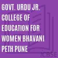 Govt. Urdu Jr. College of Education For Women Bhavani Peth Pune Logo