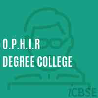 O.P.H.I.R Degree College Logo