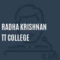 Radha Krishnan TT College Logo