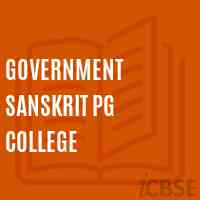 Government sanskrit PG college Logo