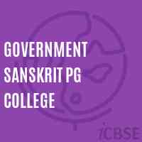 Government Sanskrit PG college Logo