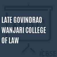 Late Govindrao Wanjari College of Law Logo