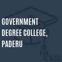 Government Degree College, Paderu Logo
