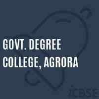 Govt. Degree College, Agrora Logo