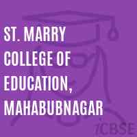 St. Marry College of Education, Mahabubnagar Logo