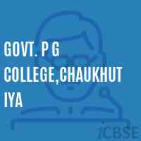 Govt. P G College,Chaukhutiya Logo
