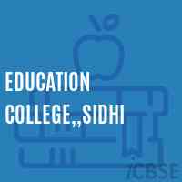 Education College,,Sidhi Logo