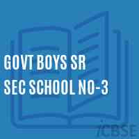 Govt Boys Sr Sec School No-3 Logo