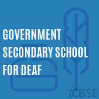 Government Secondary School For Deaf Logo