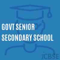 Govt Senior Secondary School Logo
