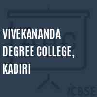 Vivekananda Degree College, Kadiri Logo