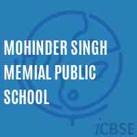 Mohinder Singh Memial Public School Logo