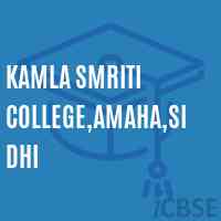 Kamla Smriti College,Amaha,Sidhi Logo
