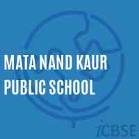 Mata Nand Kaur Public School Logo
