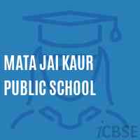 Mata Jai Kaur Public School Logo