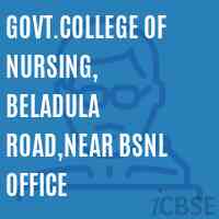 Govt.College of Nursing, Beladula Road,Near Bsnl office Logo