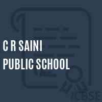 C R Saini Public School Logo
