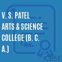 V. S. Patel Arts & Science College (B. C. A.) Logo