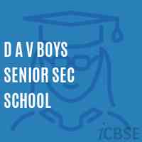 D A V Boys Senior Sec School Logo