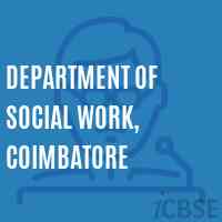 Department of Social Work, Coimbatore College Logo