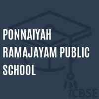 Ponnaiyah Ramajayam Public School Logo