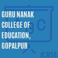 Guru Nanak College of Education, Gopalpur Logo