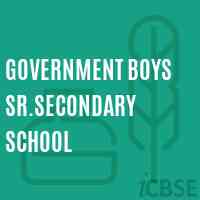 Government Boys Sr.Secondary School Logo