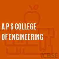 A P S College of Engineering Logo