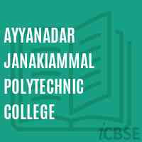Ayyanadar Janakiammal Polytechnic College Logo