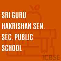 Sri Guru Hakrishan Sen. Sec. Public School Logo