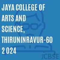 Jaya College of Arts and Science, Thiruninravur-602 024 Logo