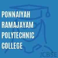 Ponnaiyah Ramajayam Polytechnic College Logo