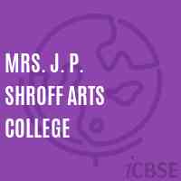 Mrs. J. P. Shroff Arts College Logo