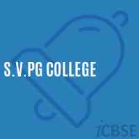 S.V.Pg College Logo